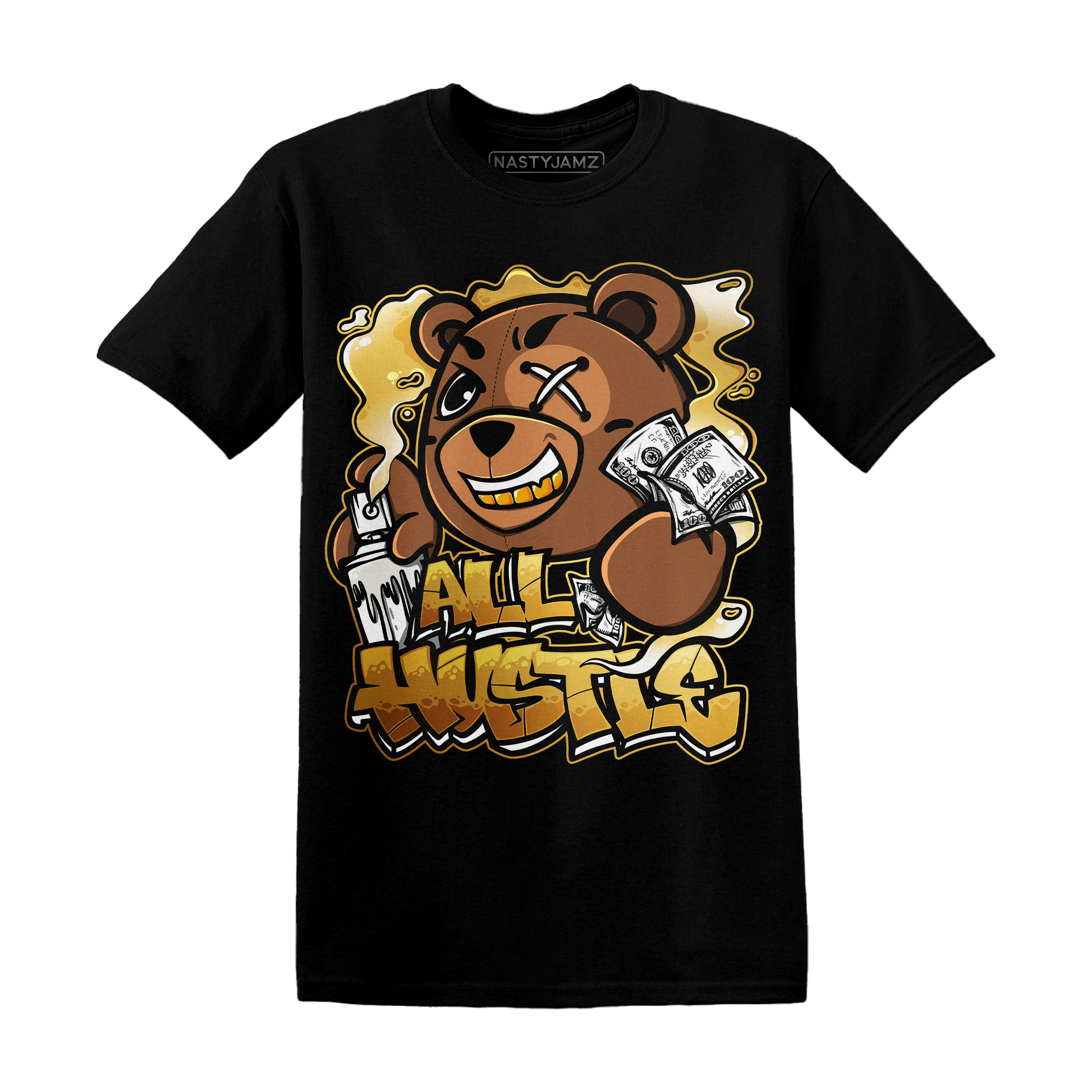 Sail 4s T Shirt Match BER Hustle All Day - NastyJamz