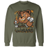 Olive 5s Sweatshirt Match BER Hustle All Day - NastyJamz