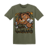 Olive 5s T Shirt Match BER Hustle All Day - NastyJamz