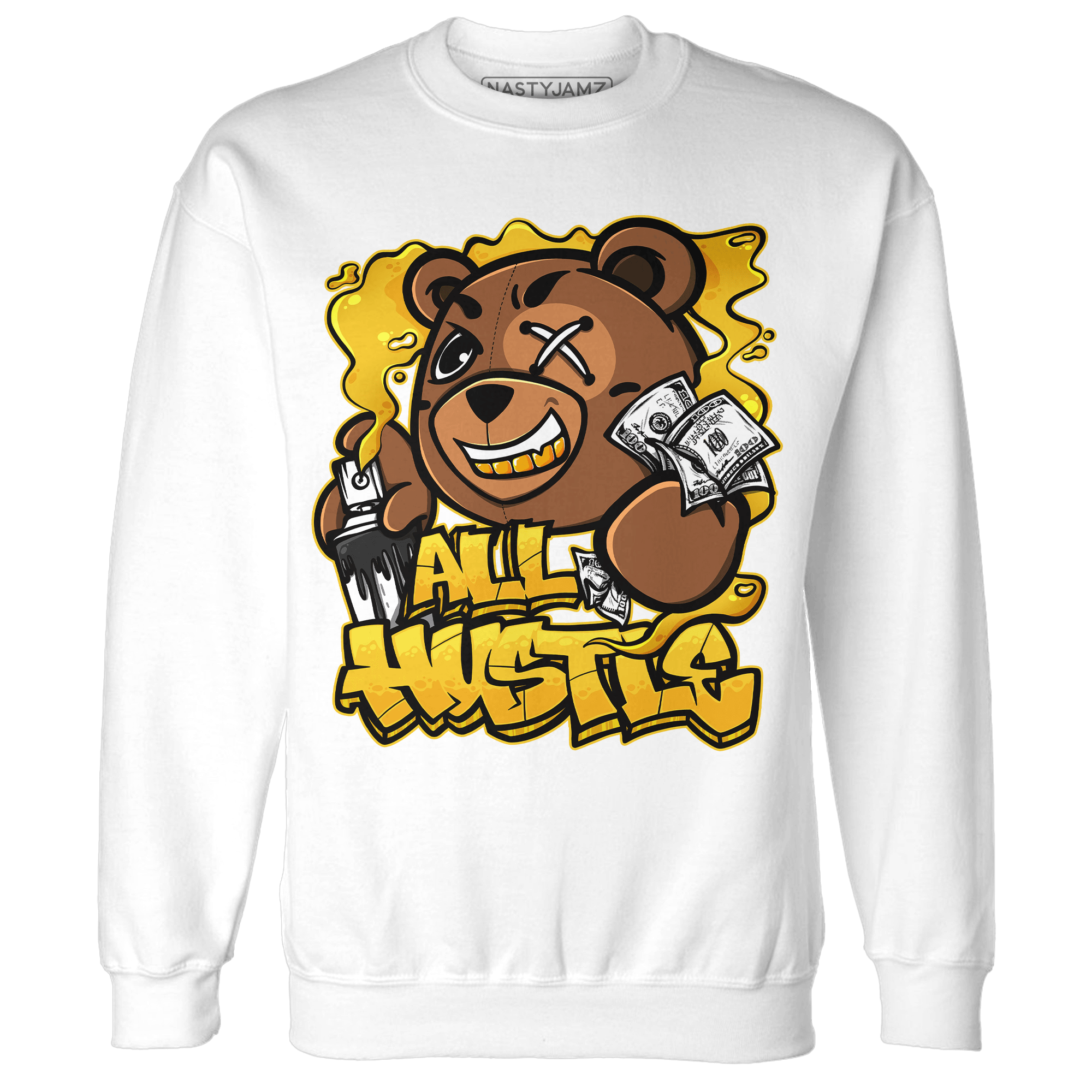 Yellow Ochre 6s Sweatshirt Match BER Hustle All Day - NastyJamz