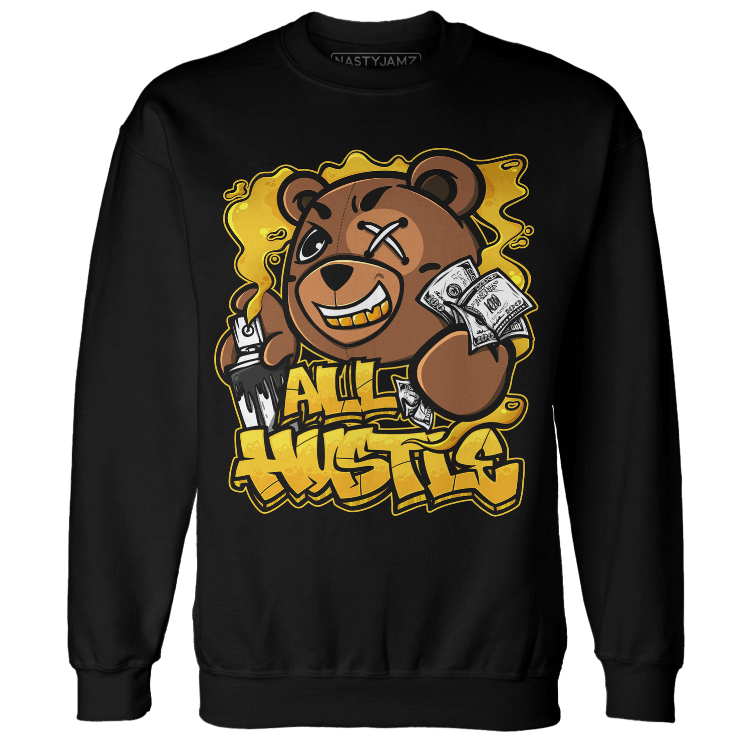 Yellow Ochre 6s Sweatshirt Match BER Hustle All Day - NastyJamz