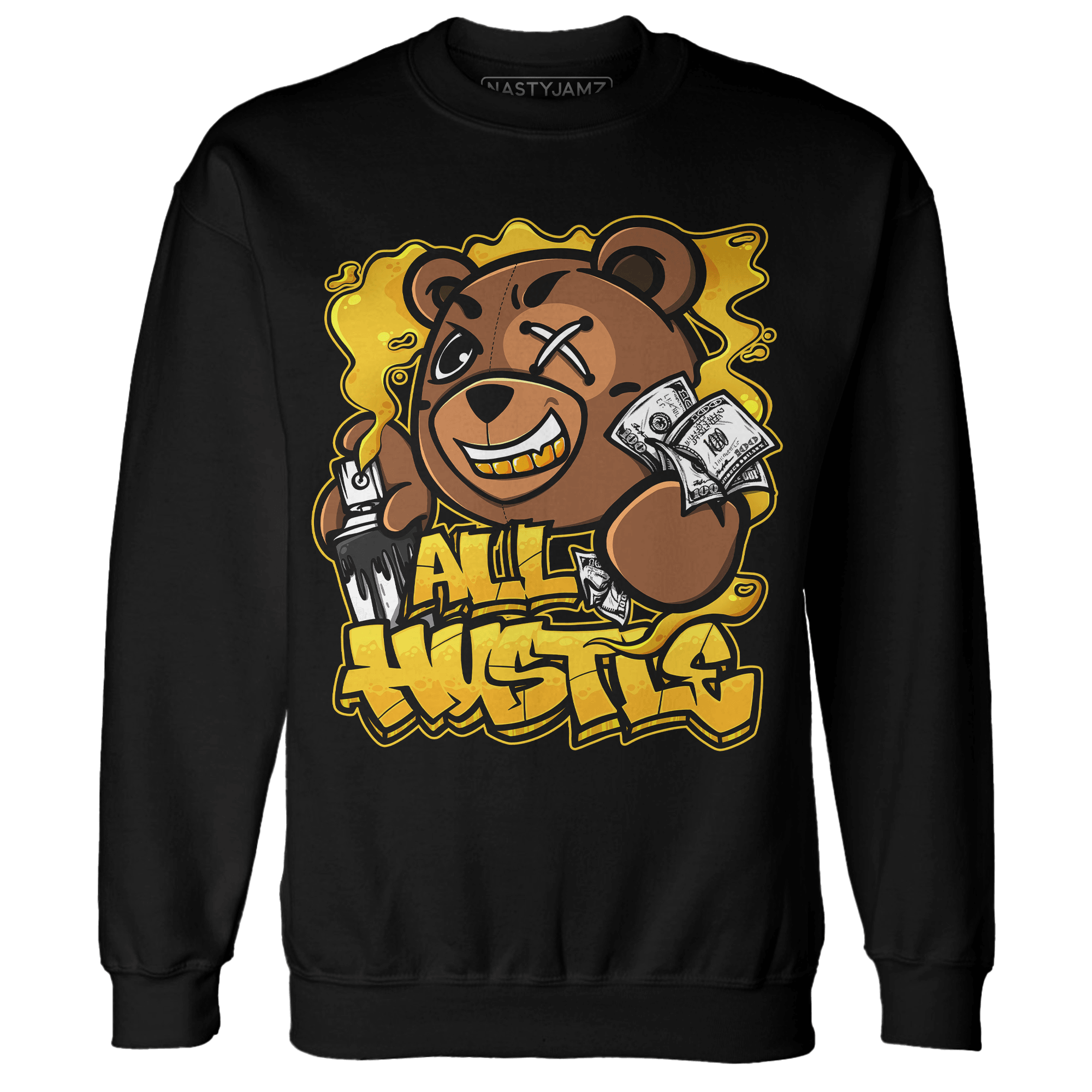 Yellow Ochre 6s Sweatshirt Match BER Hustle All Day - NastyJamz