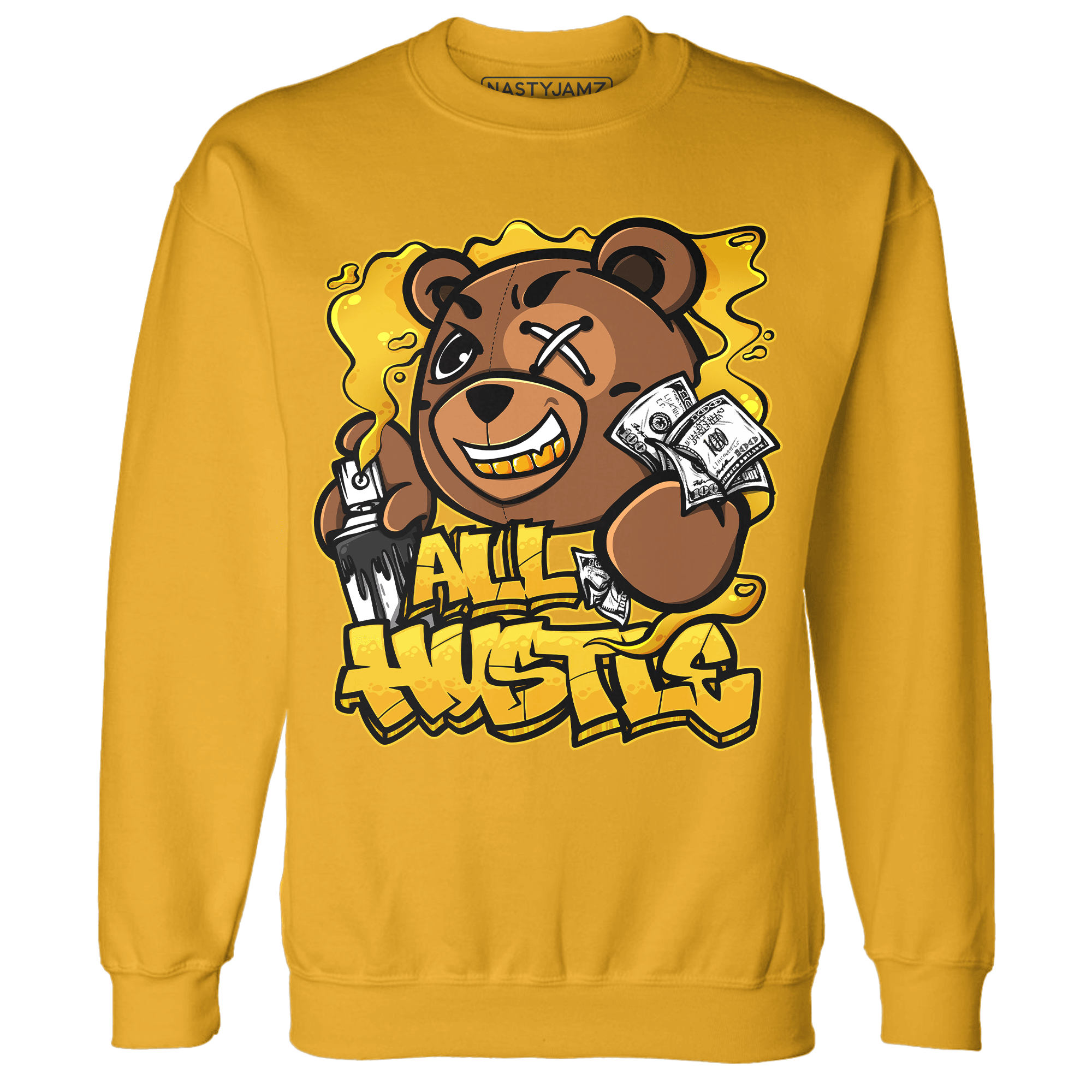 Yellow Ochre 6s Sweatshirt Match BER Hustle All Day - NastyJamz