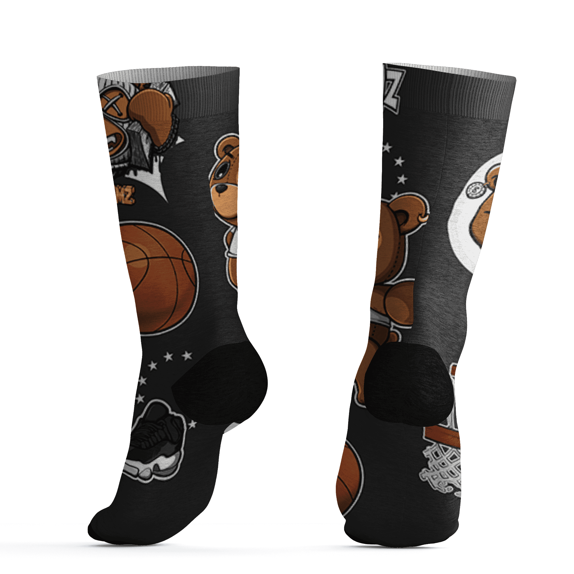 Low Space Jamz 11s Socks Match BER Icon Wallpapers 3D All-Over Print - NastyJamz