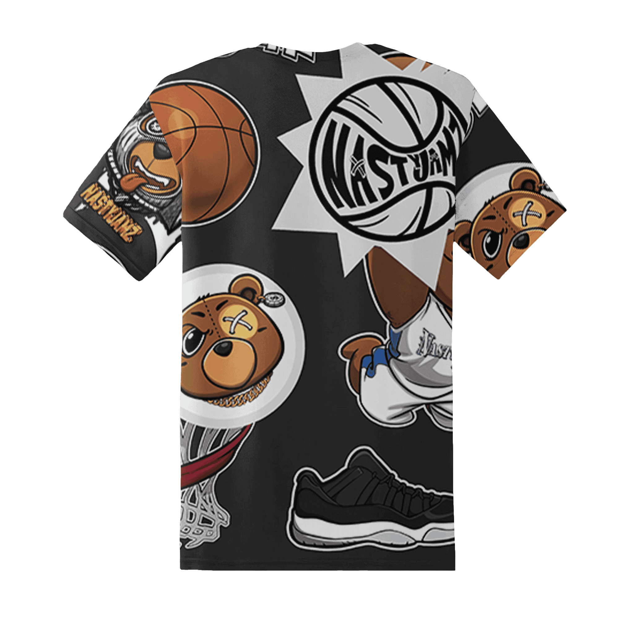 Low Space Jamz 11s T Shirt Match BER Icon Wallpapers 3D All-Over Print - NastyJamz