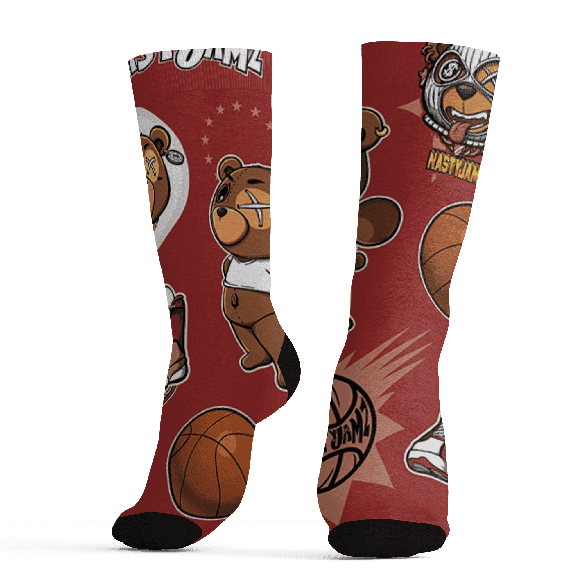 Dune Red 13s Socks Match BER Icon Wallpapers 3D All-Over Print - NastyJamz