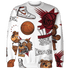 High 85 Metallic Burgundy 1s Sweatshirt Match BER Icon Wallpapers 3D All-Over Print - NastyJamz