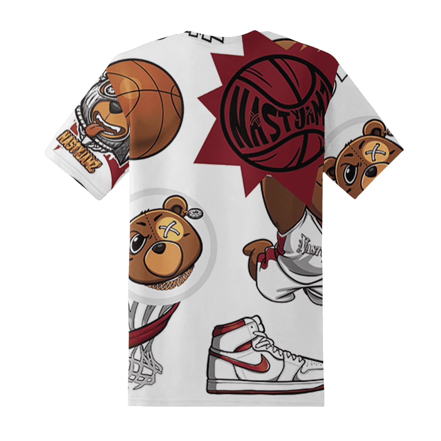 High 85 Metallic Burgundy 1s T Shirt Match BER Icon Wallpapers 3D All-Over Print - NastyJamz