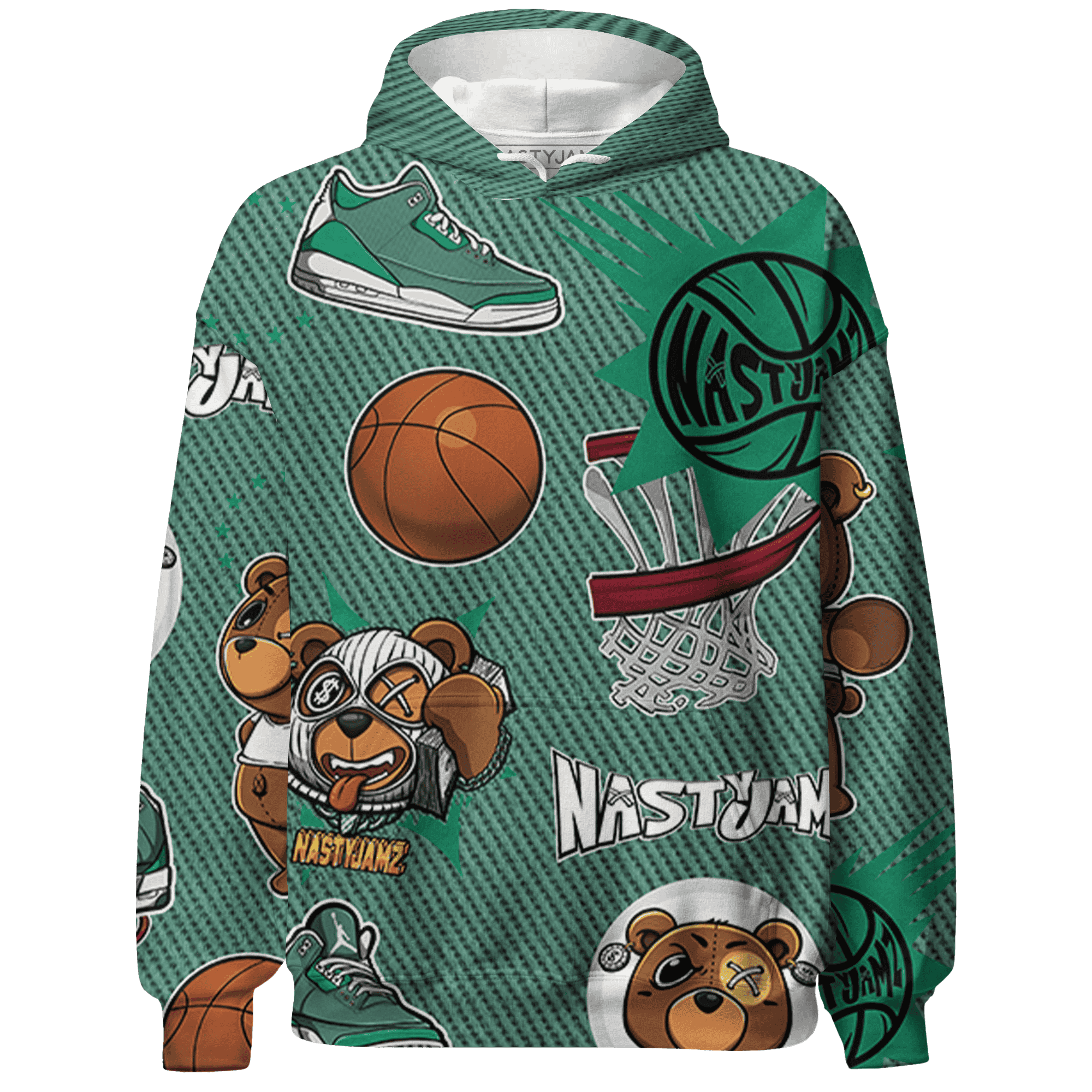 Nina CN Abney 3s Hoodie Match BER Icon Wallpapers 3D All-Over Print - NastyJamz