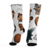 Oxidized Green 4s Socks Match BER Icon Wallpapers 3D All-Over Print - NastyJamz