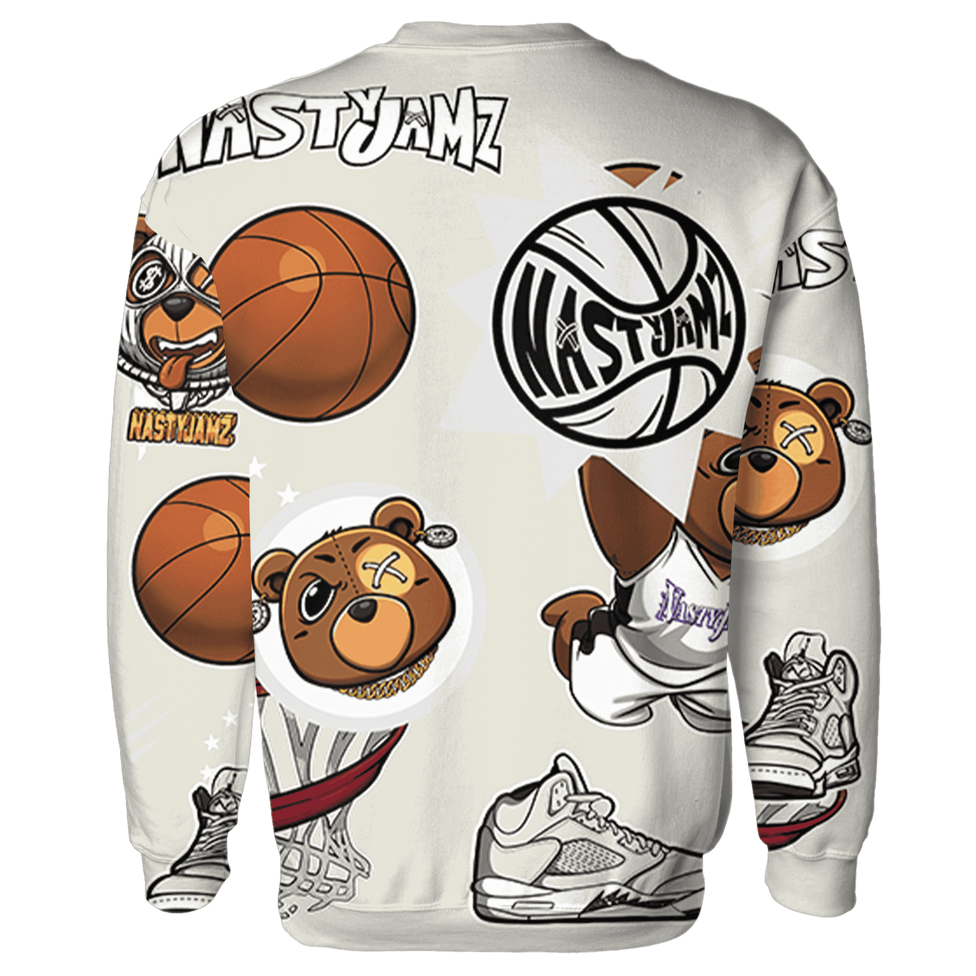 SE Sail 5s Sweatshirt Match BER Icon Wallpapers 3D All-Over Print - NastyJamz