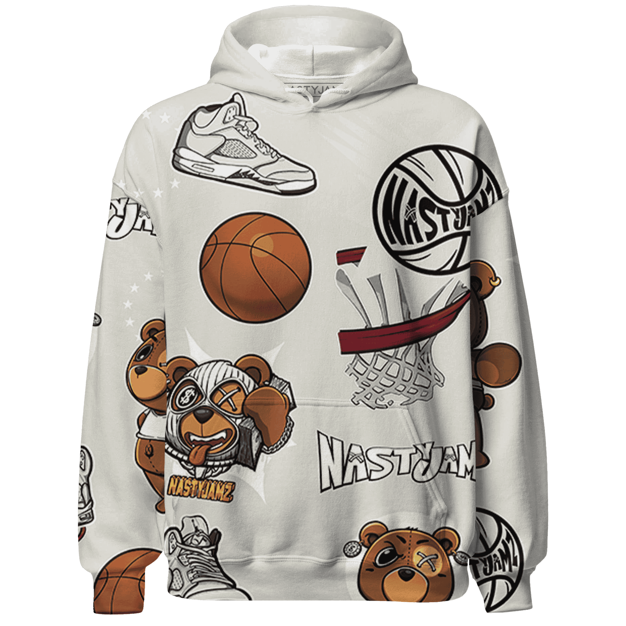 SE Sail 5s Hoodie Match BER Icon Wallpapers 3D All-Over Print - NastyJamz