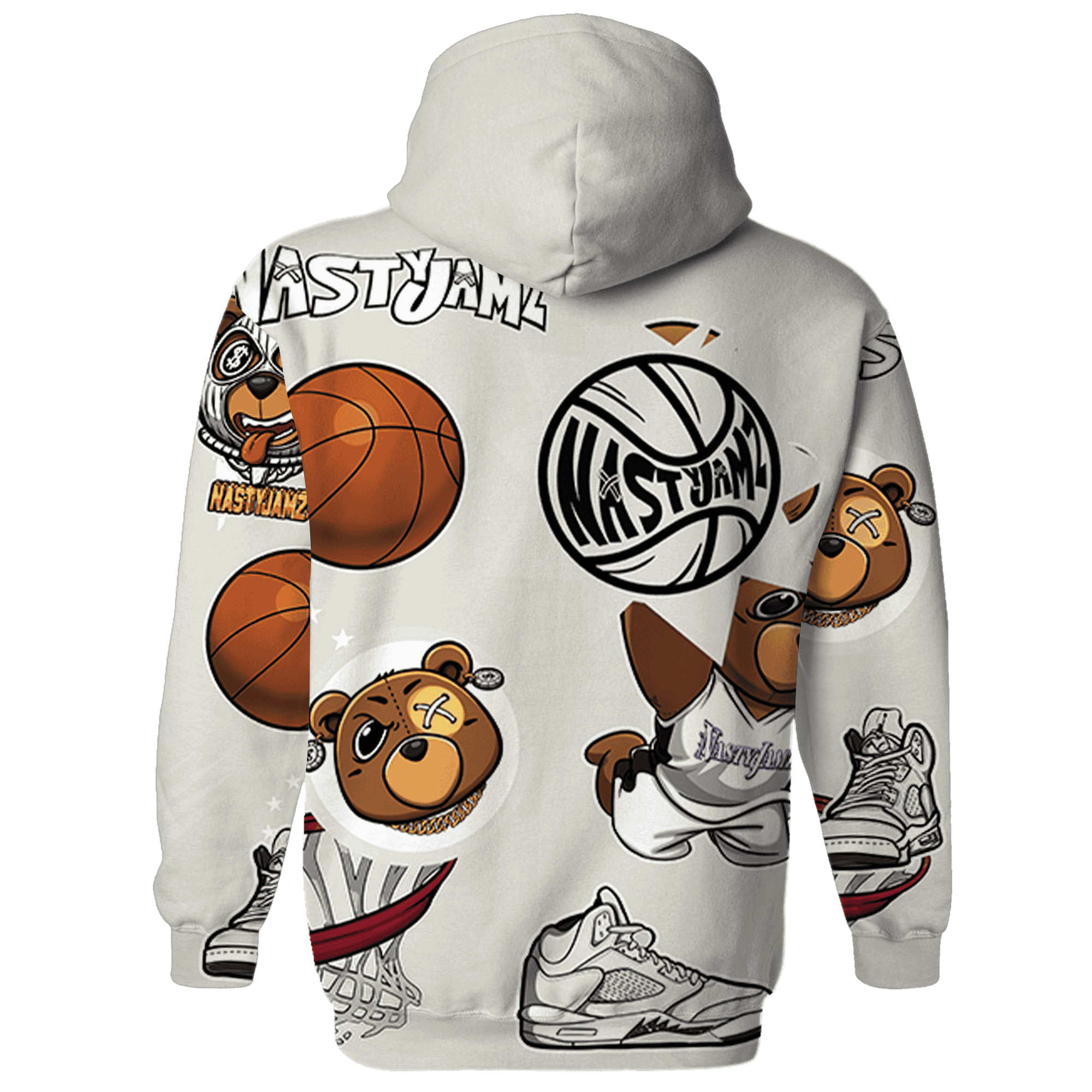 SE Sail 5s Hoodie Match BER Icon Wallpapers 3D All-Over Print - NastyJamz