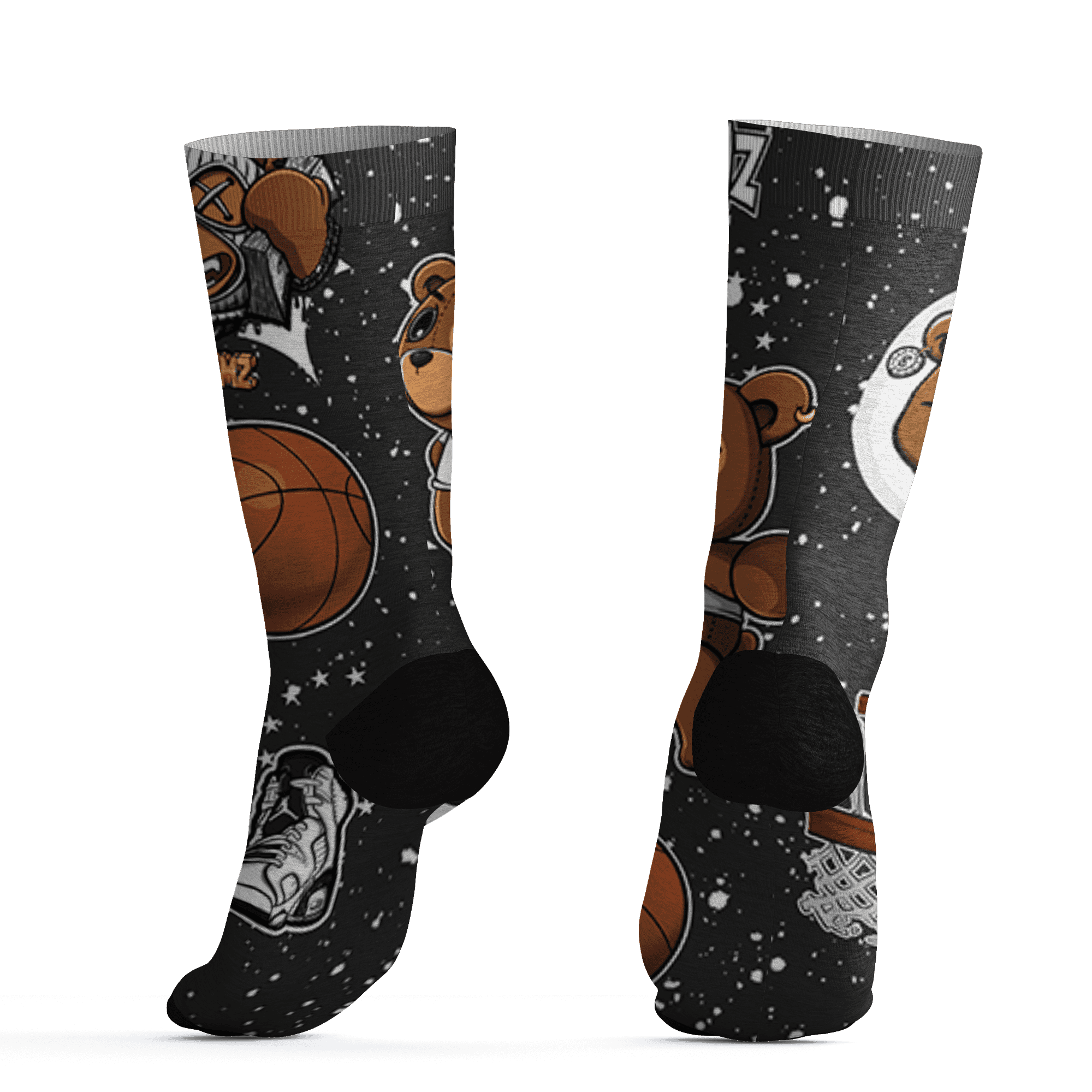 AJ 6 Reverse Oreo Socks Match BER Icon Wallpapers 3D All-Over Print - NastyJamz