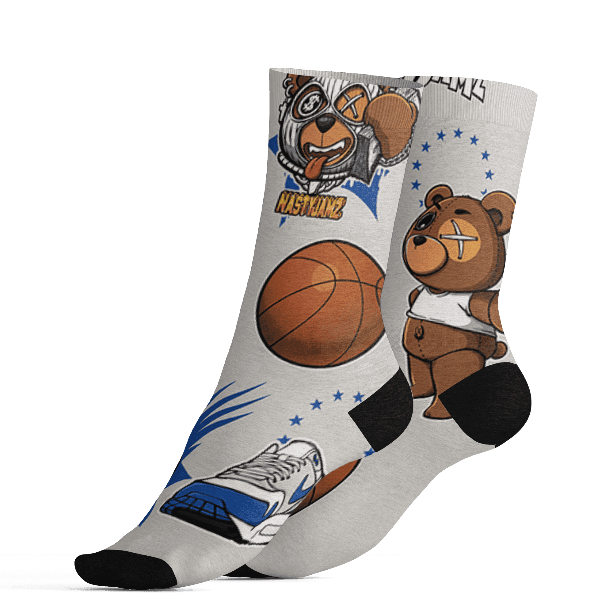 Air Max 1 86 Royal Socks Match BER Icon Wallpapers 3D All-Over Print - NastyJamz
