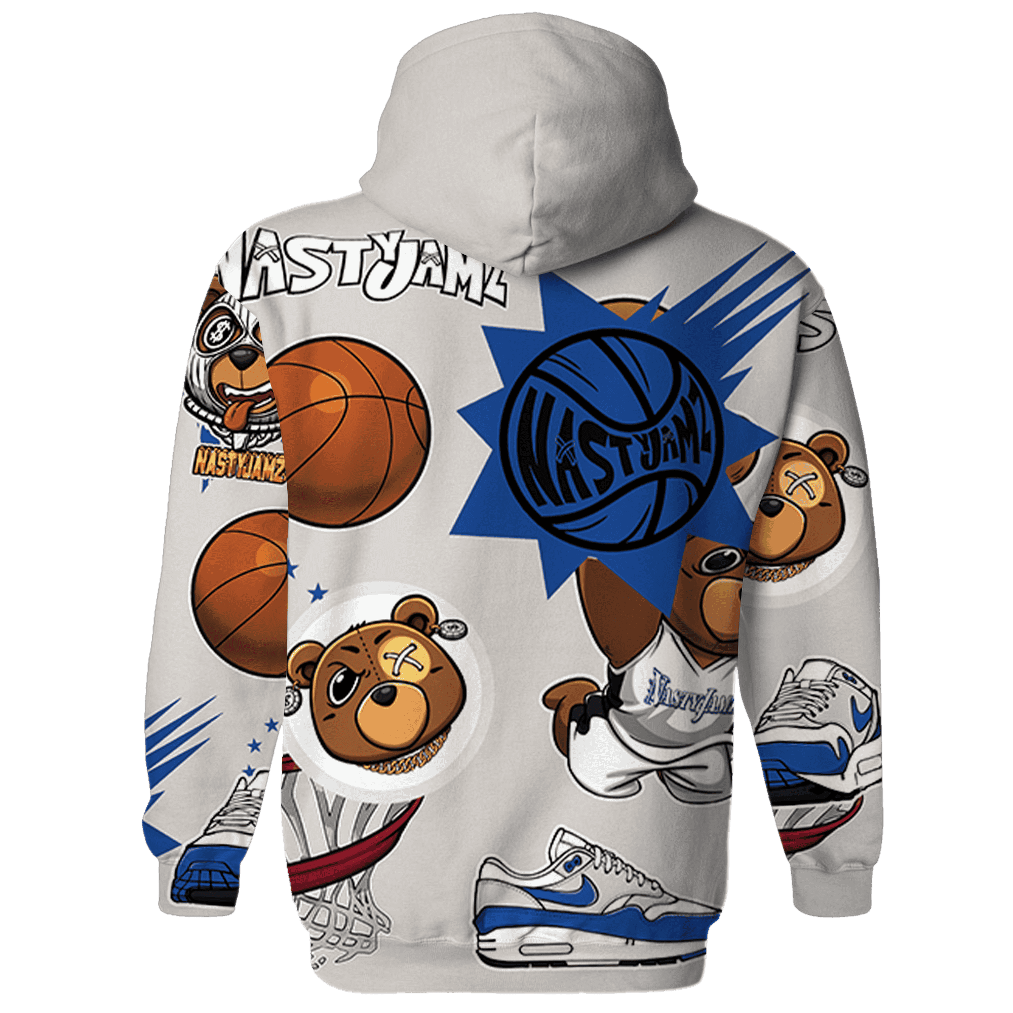 Air Max 1 86 Royal Hoodie Match BER Icon Wallpapers 3D All-Over Print - NastyJamz