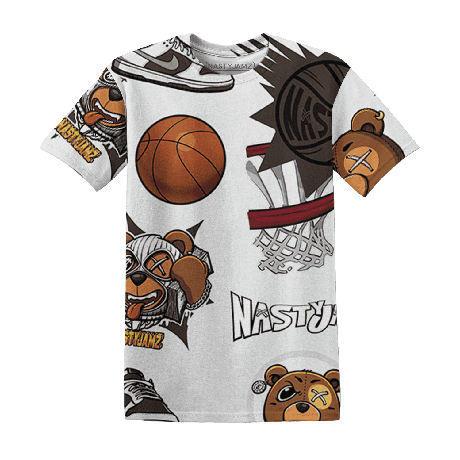 Dunk Low Baroque Brown T Shirt Match BER Icon Wallpapers 3D All-Over Print - NastyJamz