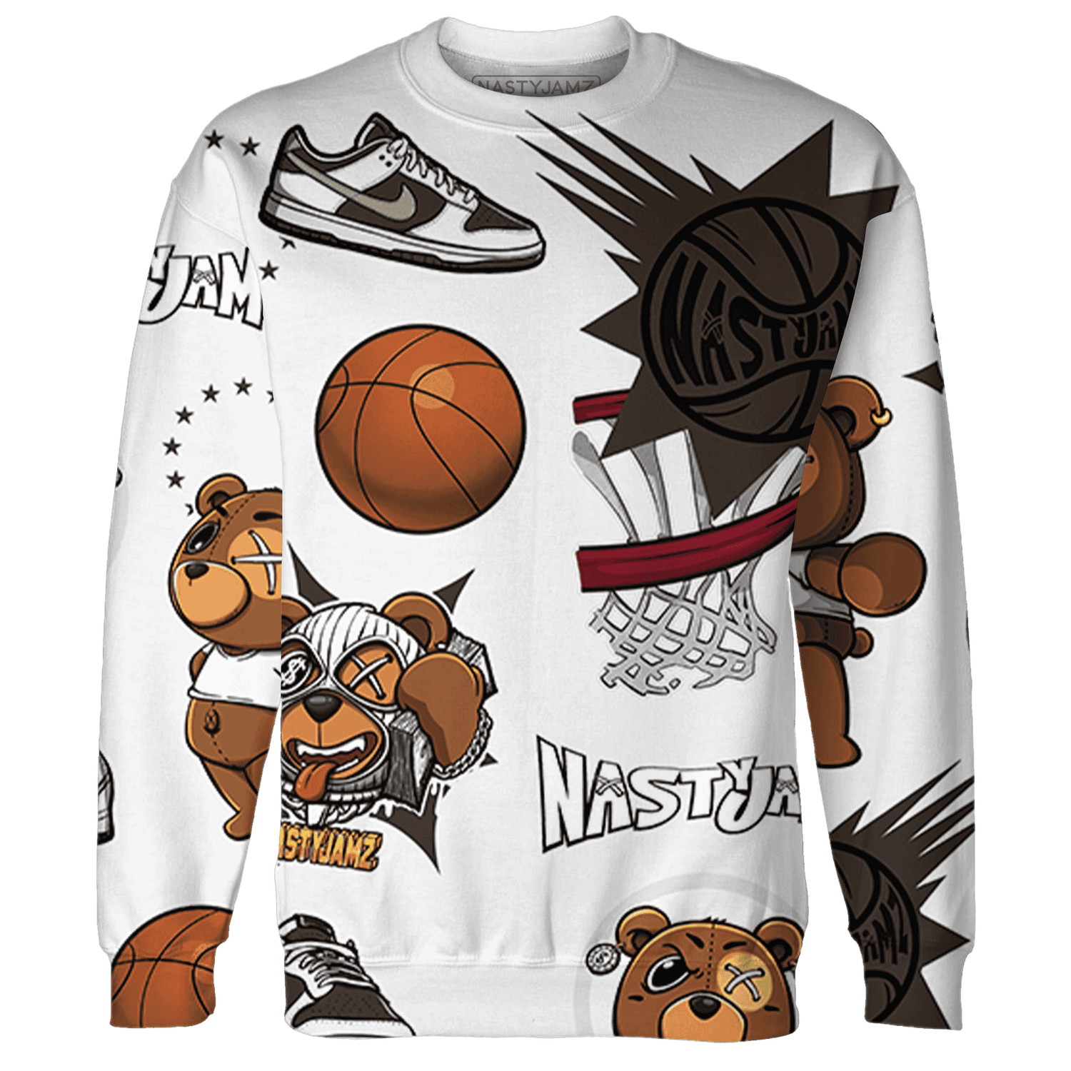 Dunk Low Baroque Brown Sweatshirt Match BER Icon Wallpapers 3D All-Over Print - NastyJamz