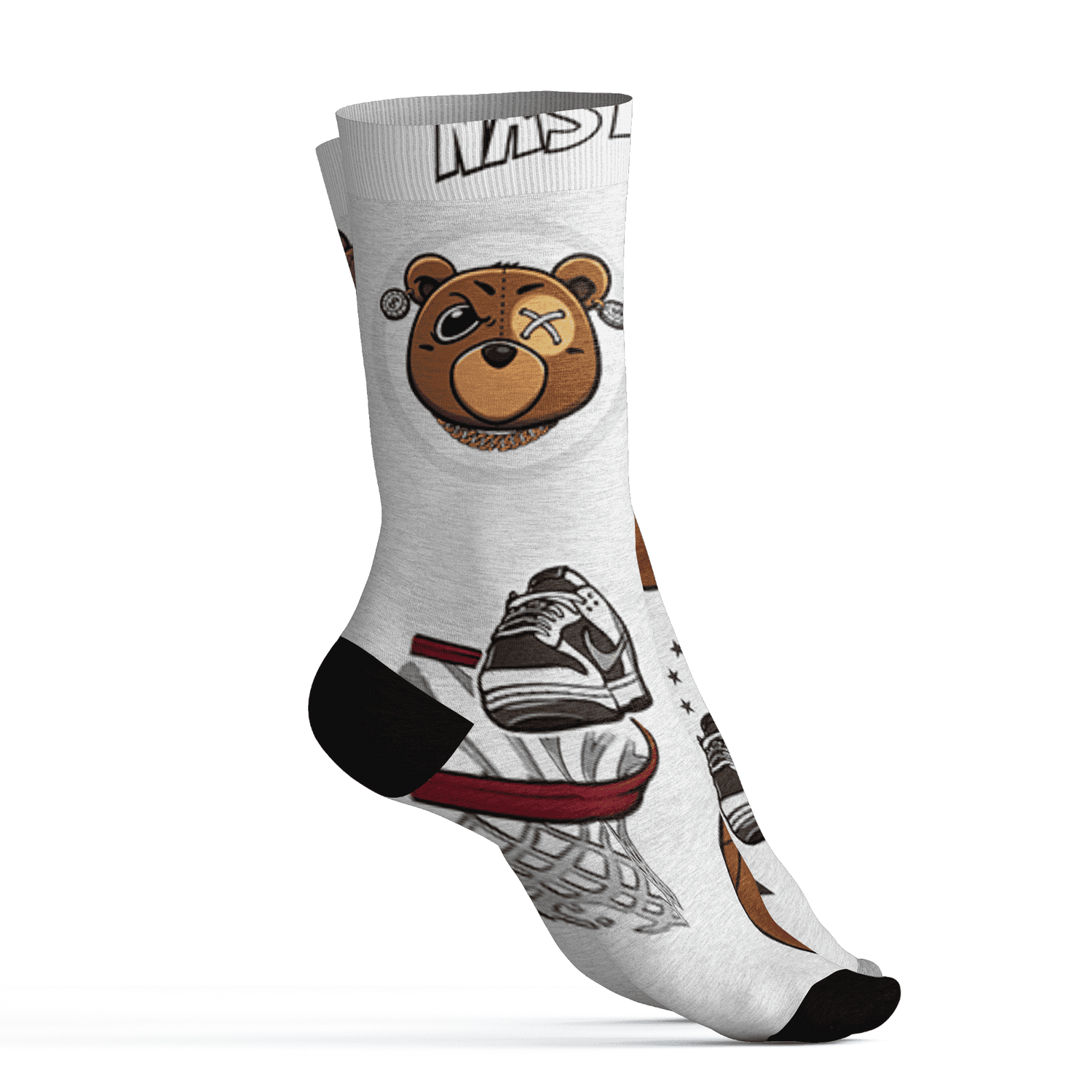Dunk Low Baroque Brown Socks Match BER Icon Wallpapers 3D All-Over Print - NastyJamz