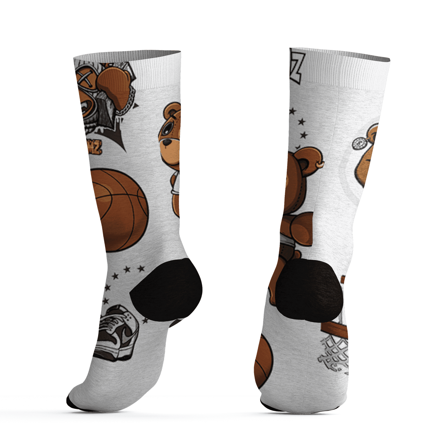 Dunk Low Baroque Brown Socks Match BER Icon Wallpapers 3D All-Over Print - NastyJamz