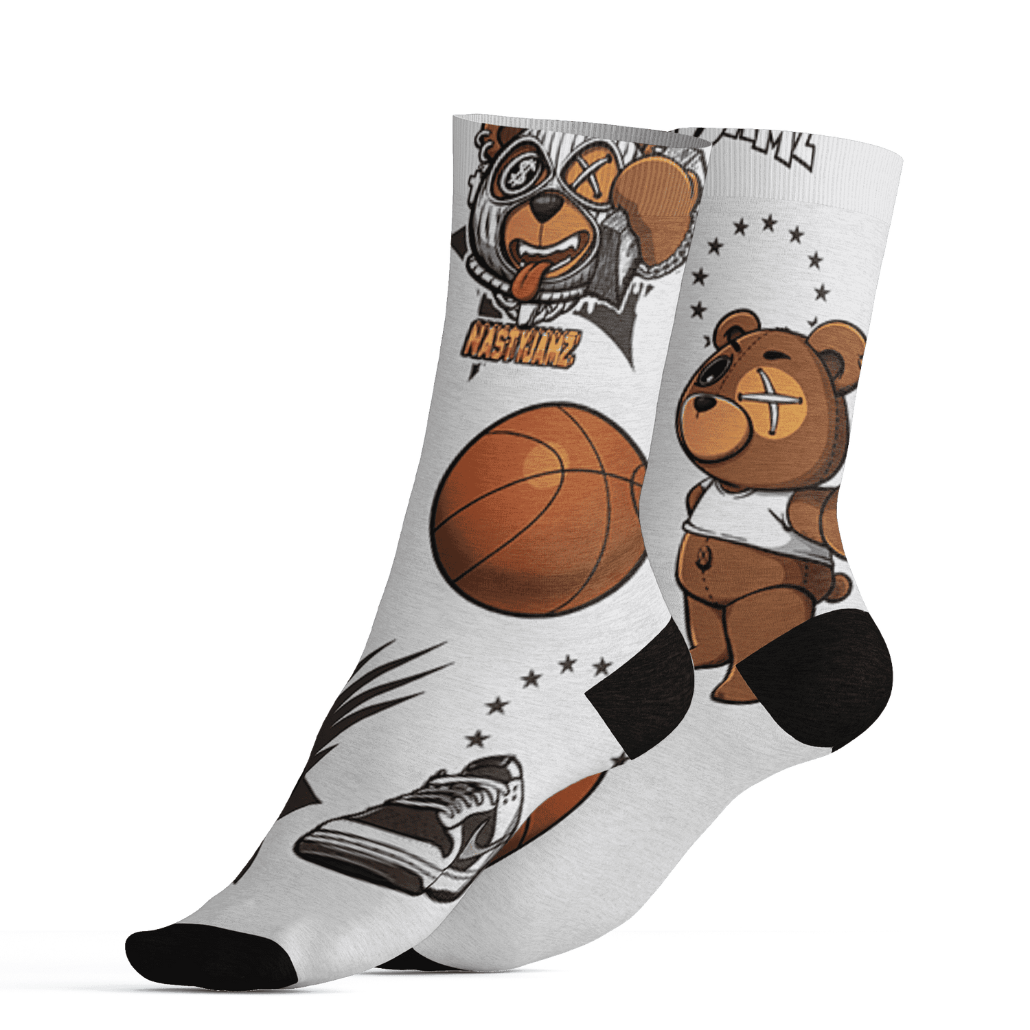Dunk Low Baroque Brown Socks Match BER Icon Wallpapers 3D All-Over Print - NastyJamz