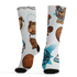 Dunk Low Dolphins Socks Match BER Icon Wallpapers 3D All-Over Print - NastyJamz