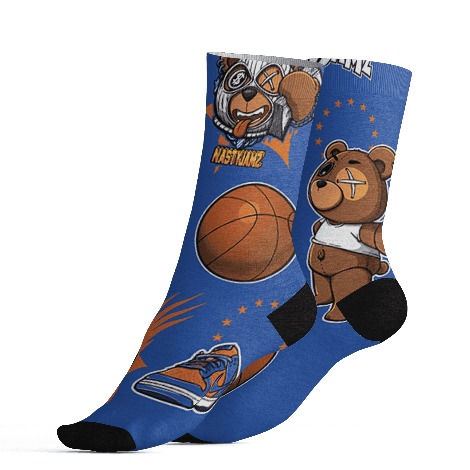 Dunk Low Knicks Socks Match BER Icon Wallpapers 3D All-Over Print - NastyJamz