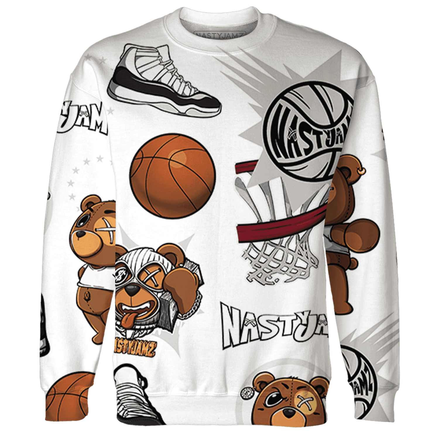 Gratitude 11s Sweatshirt Match BER Icon Wallpapers 3D All-Over Print - NastyJamz