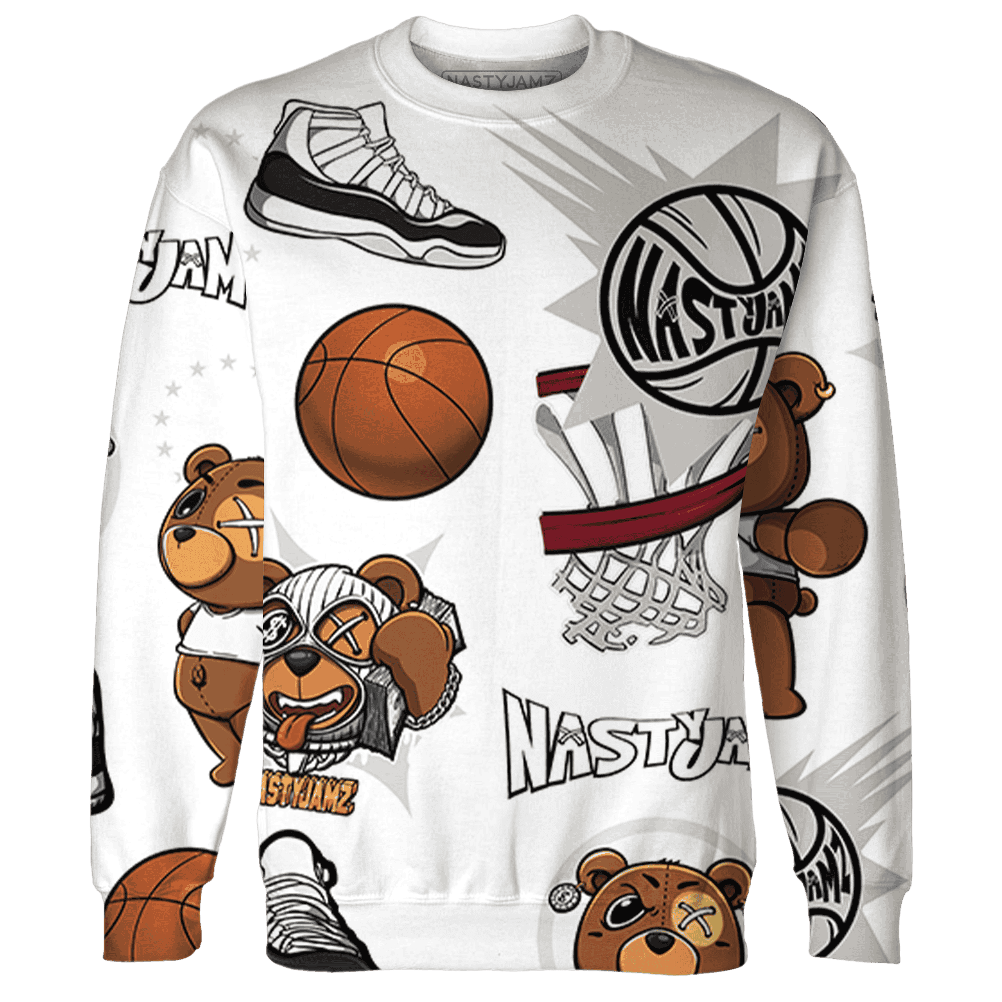 Gratitude 11s Sweatshirt Match BER Icon Wallpapers 3D All-Over Print - NastyJamz