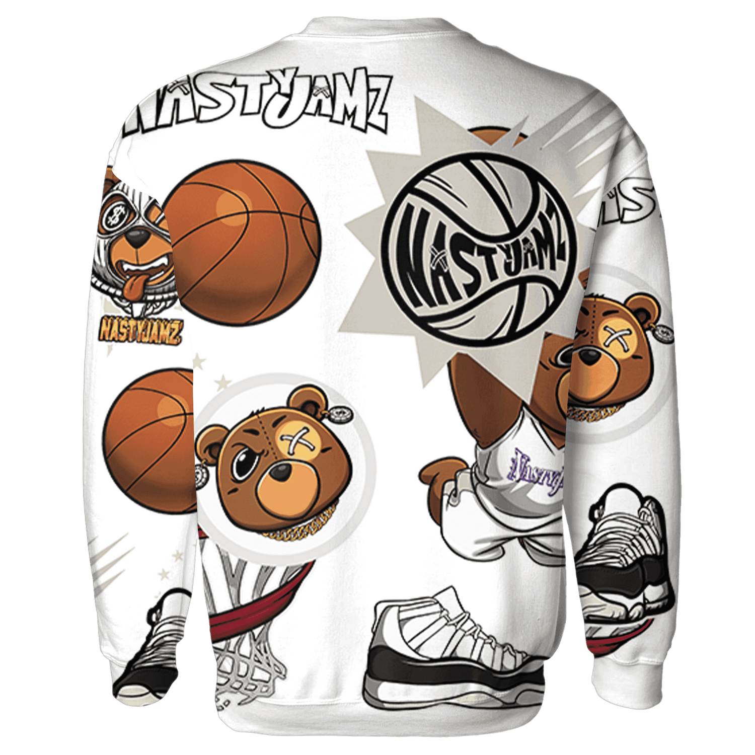 Gratitude 11s Sweatshirt Match BER Icon Wallpapers 3D All-Over Print - NastyJamz