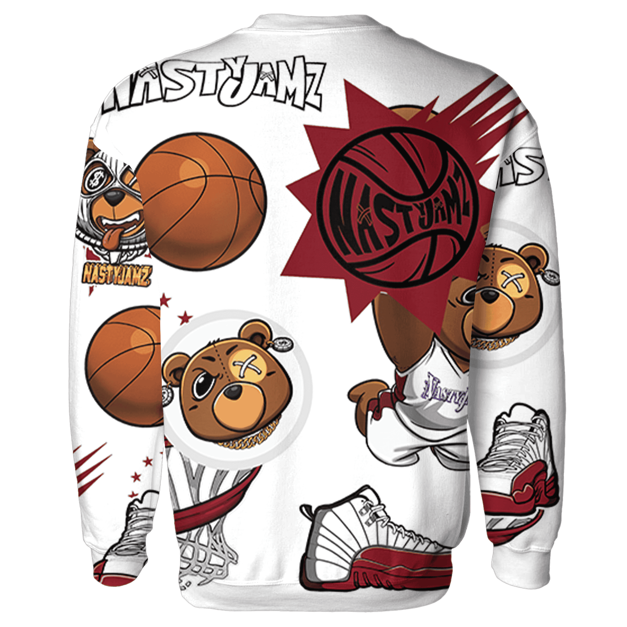 Cherry 12s Sweatshirt Match BER Icon Wallpapers 3D All-Over Print - NastyJamz