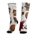Cherry 12s Socks Match BER Icon Wallpapers 3D All-Over Print - NastyJamz