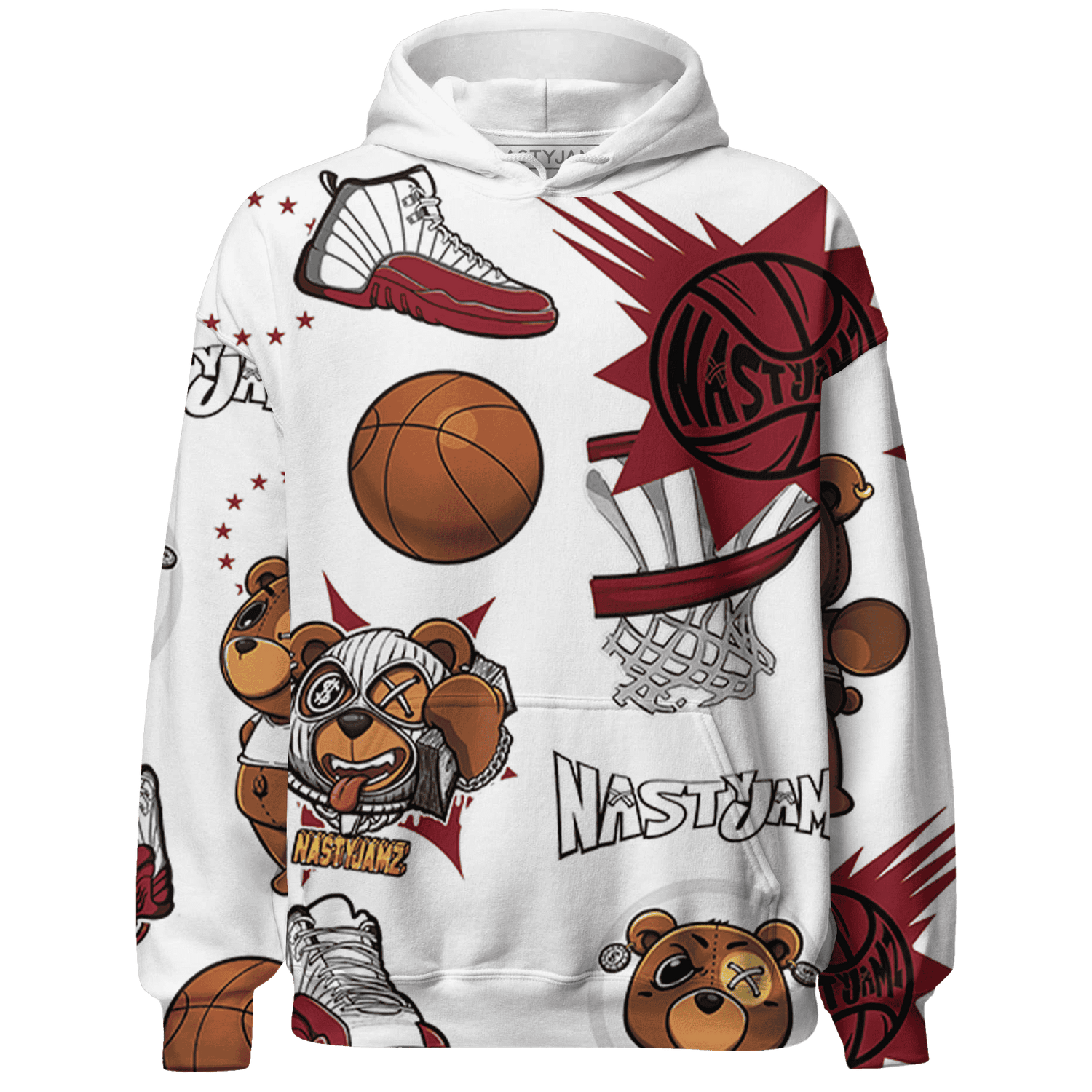 Cherry 12s Hoodie Match BER Icon Wallpapers 3D All-Over Print - NastyJamz
