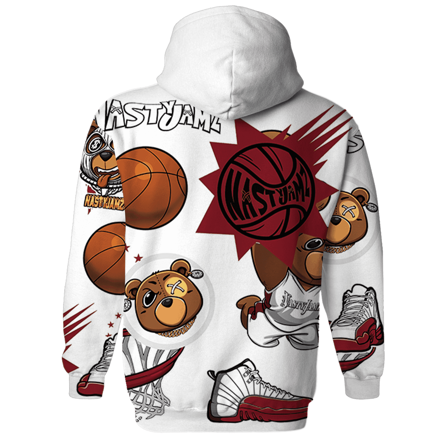 Cherry 12s Hoodie Match BER Icon Wallpapers 3D All-Over Print - NastyJamz