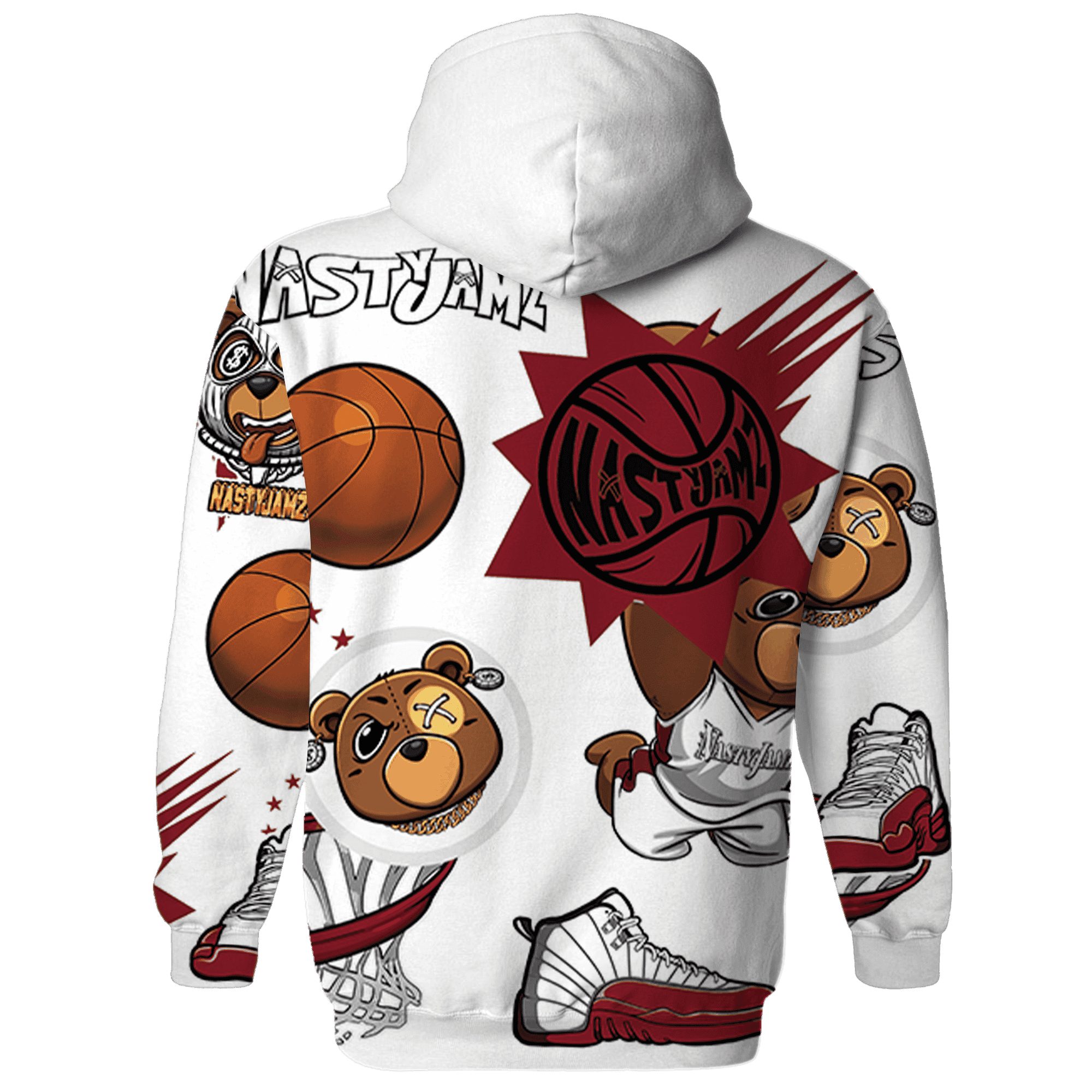 Cherry 12s Hoodie Match BER Icon Wallpapers 3D All-Over Print - NastyJamz
