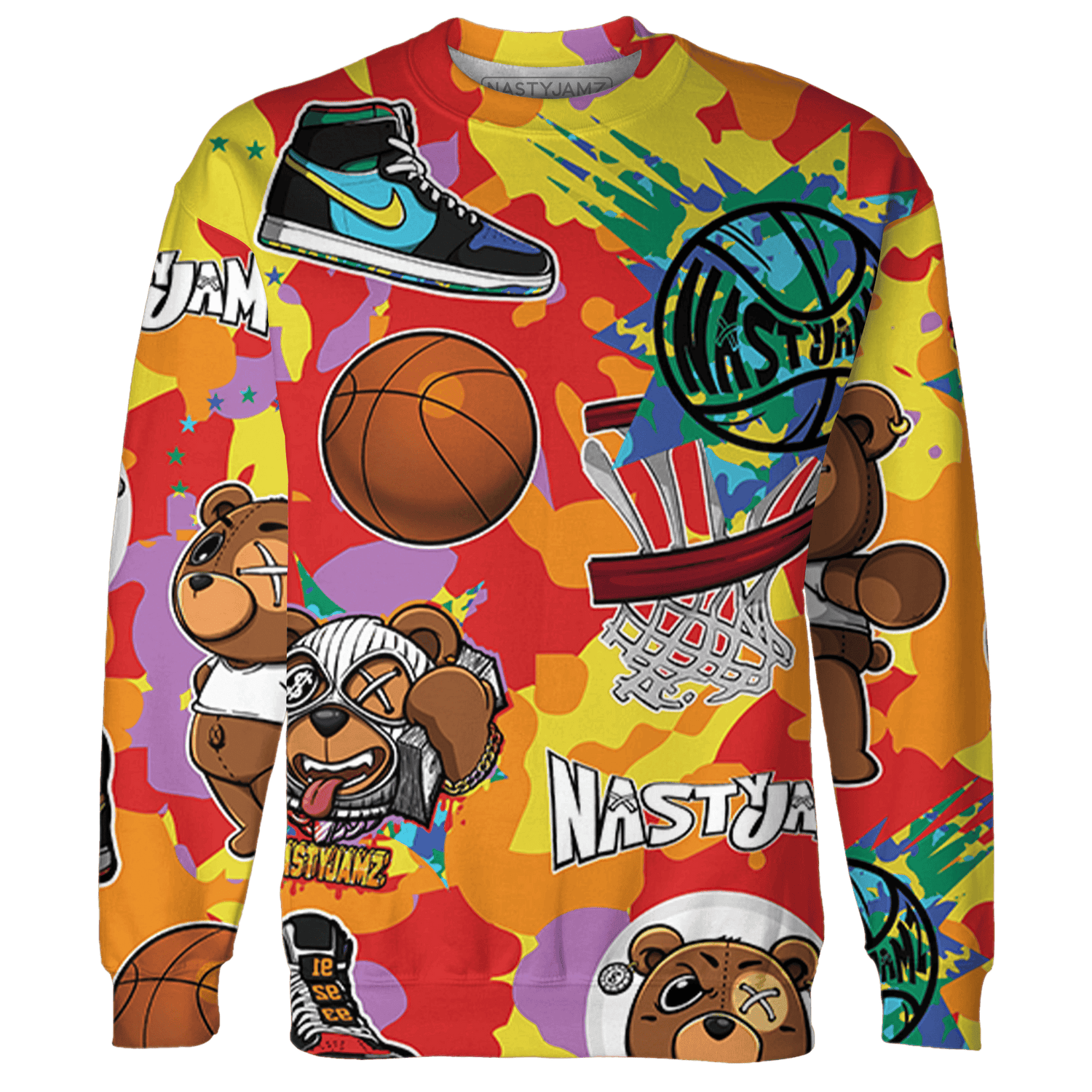 Mid GS Six Championships 1s Sweatshirt Match BER Icon Wallpapers 3D All-Over Print - NastyJamz
