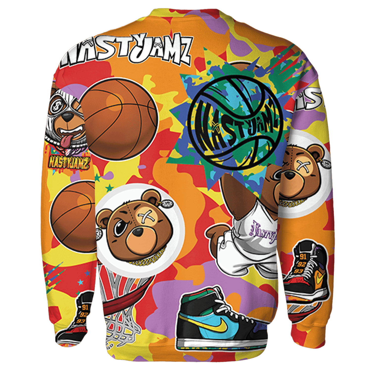 Mid GS Six Championships 1s Sweatshirt Match BER Icon Wallpapers 3D All-Over Print - NastyJamz
