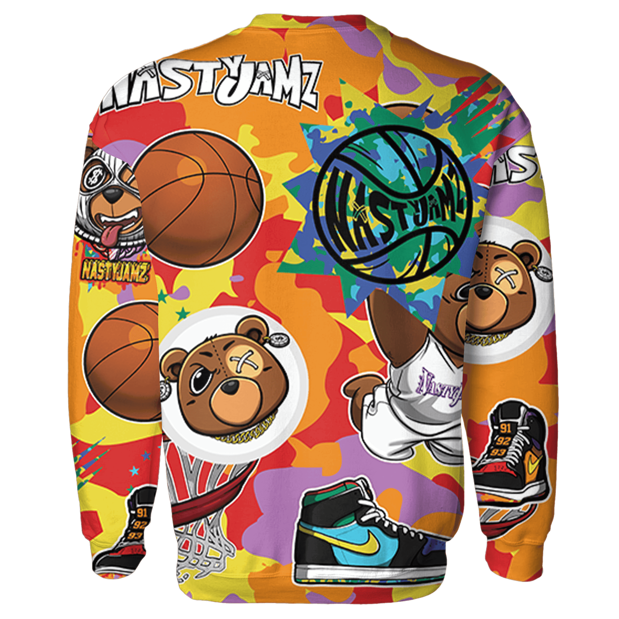 Mid GS Six Championships 1s Sweatshirt Match BER Icon Wallpapers 3D All-Over Print - NastyJamz