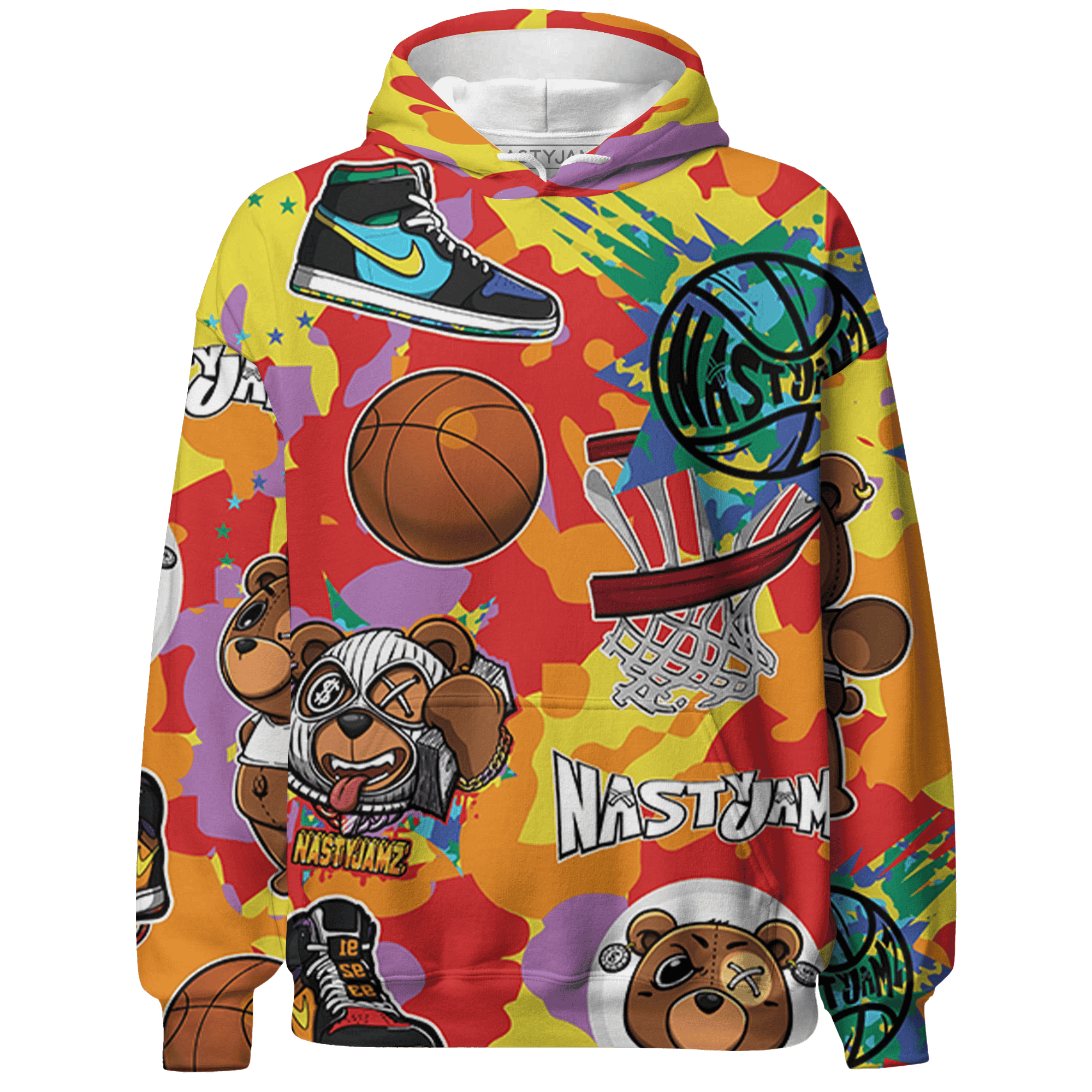 Mid GS Six Championships 1s Hoodie Match BER Icon Wallpapers 3D All-Over Print - NastyJamz