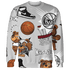 Retro High OG Black White 1s Sweatshirt Match BER Icon Wallpapers 3D All-Over Print - NastyJamz