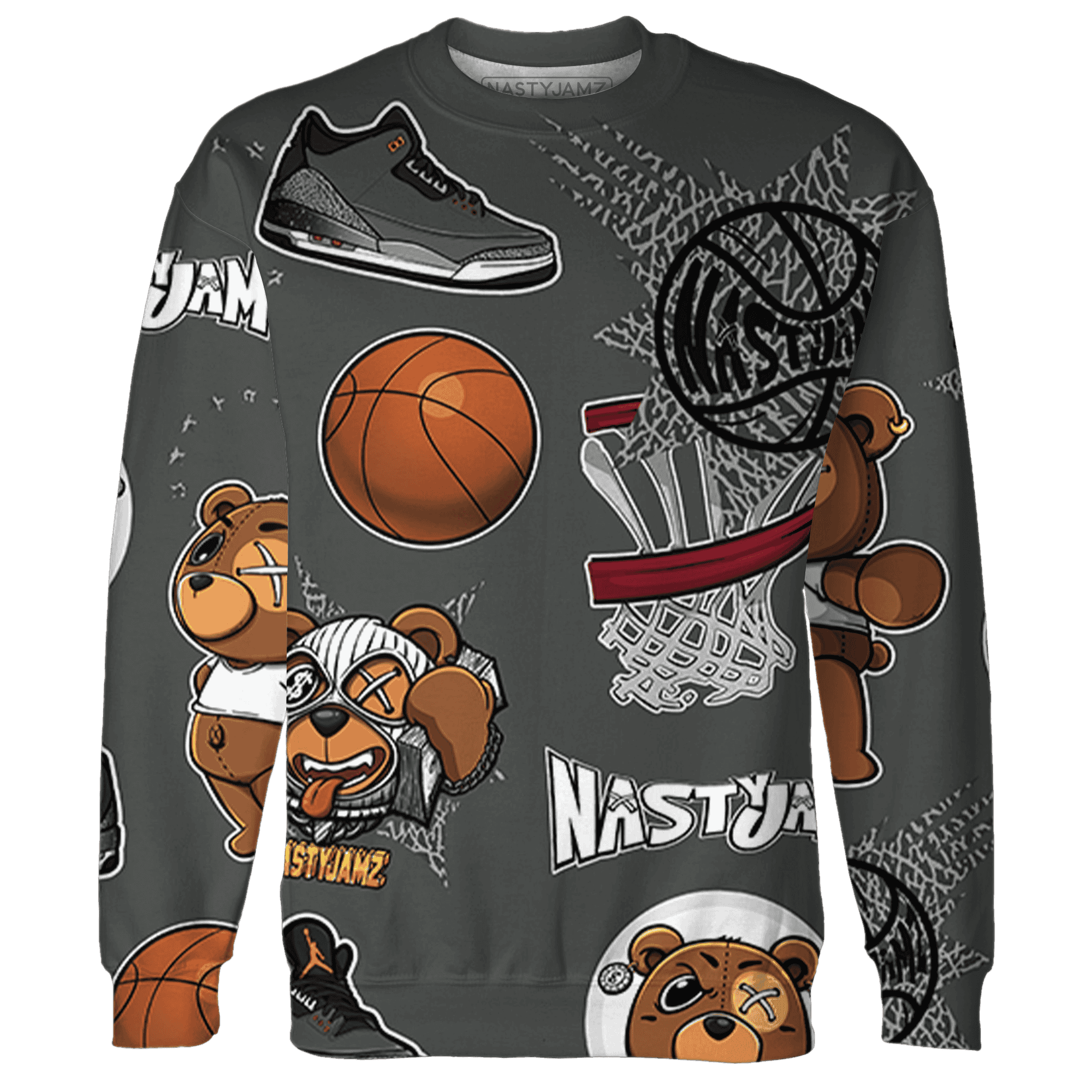 Fear Pack 3s Sweatshirt Match BER Icon Wallpapers 3D All-Over Print - NastyJamz