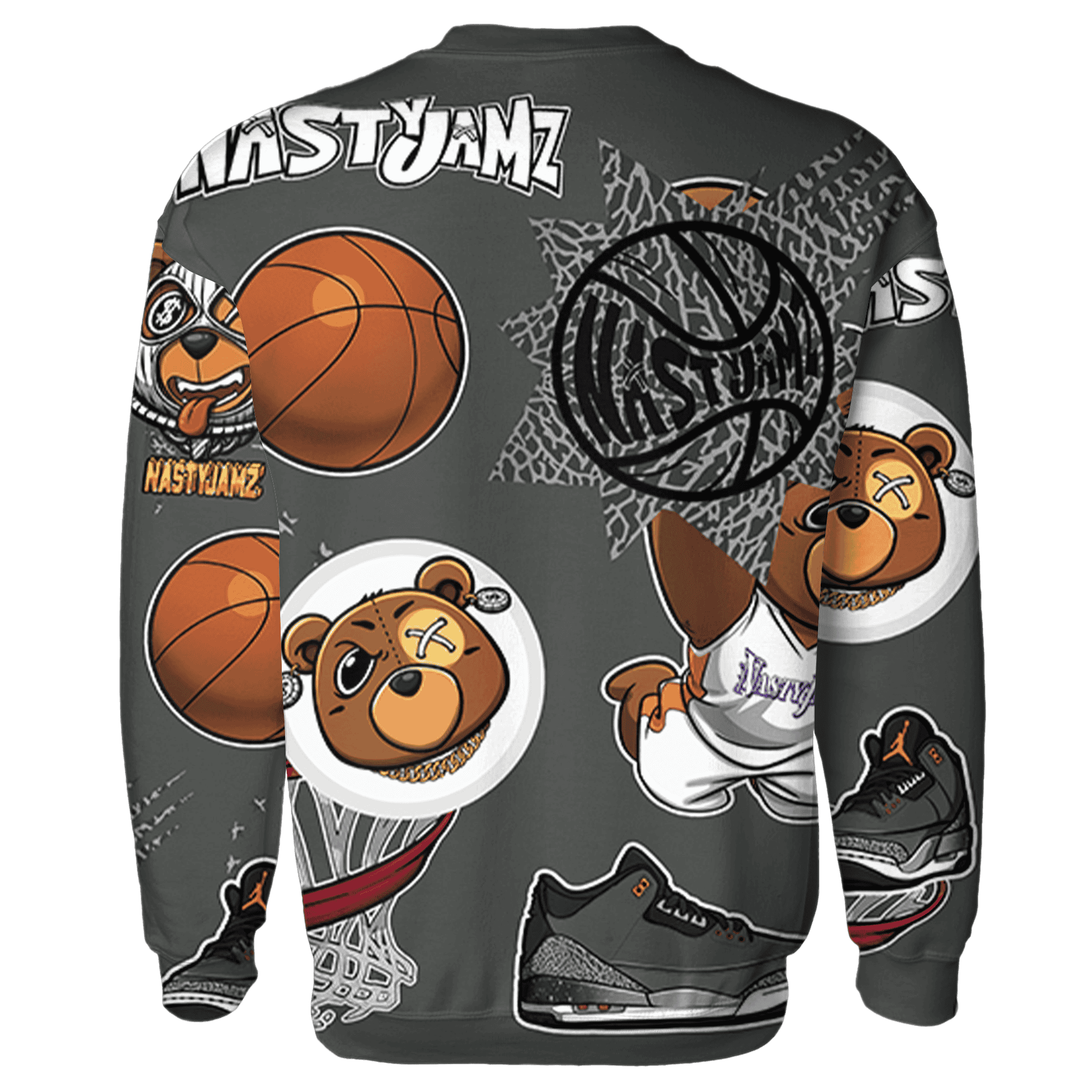 Fear Pack 3s Sweatshirt Match BER Icon Wallpapers 3D All-Over Print - NastyJamz