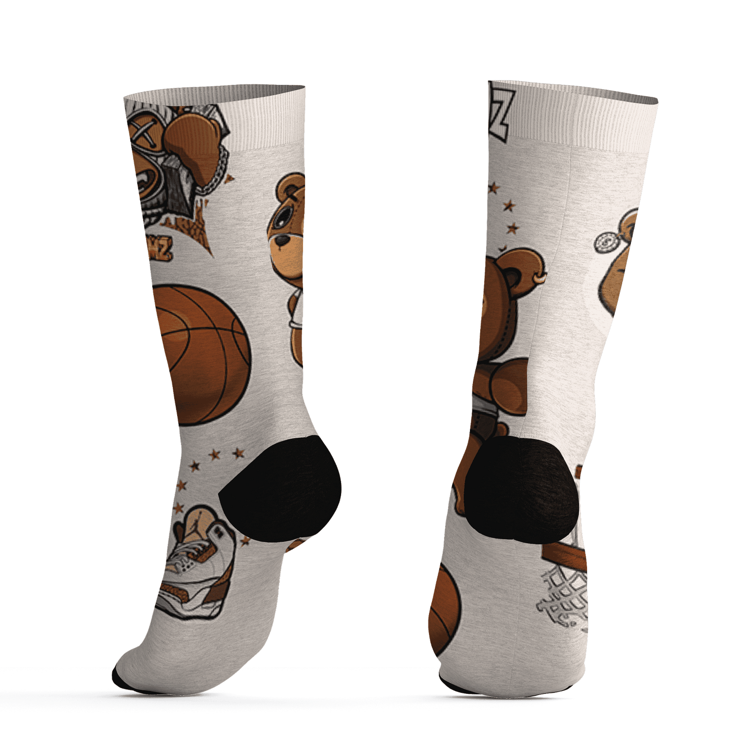 Palomino 3s Socks Match BER Icon Wallpapers 3D All-Over Print - NastyJamz