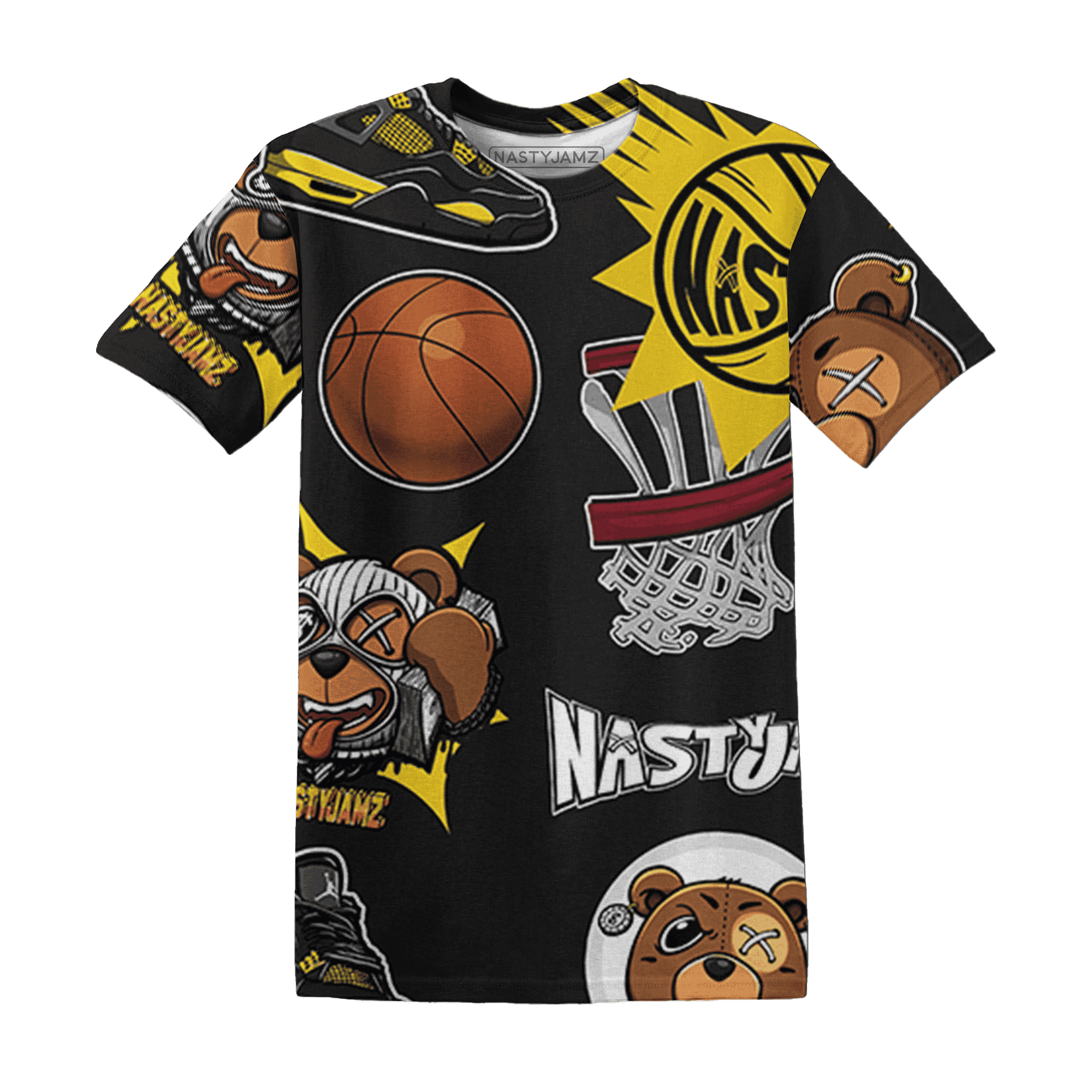 Thunder 4s T Shirt Match BER Icon Wallpapers 3D All-Over Print - NastyJamz