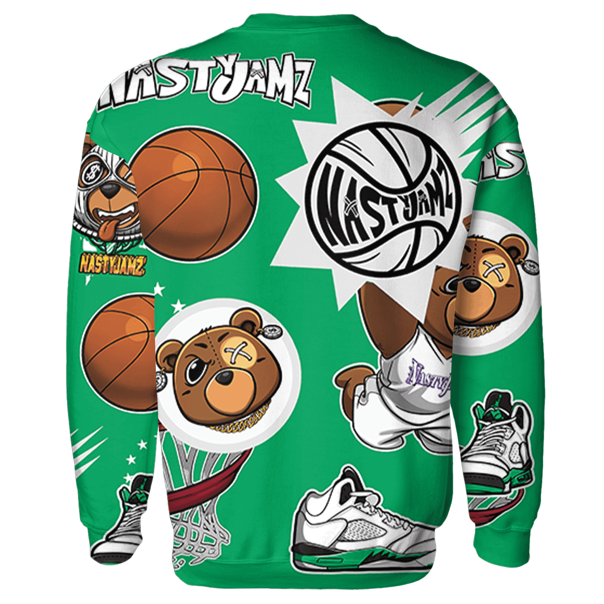 Lucky Green 5s Sweatshirt Match BER Icon Wallpapers 3D All-Over Print - NastyJamz