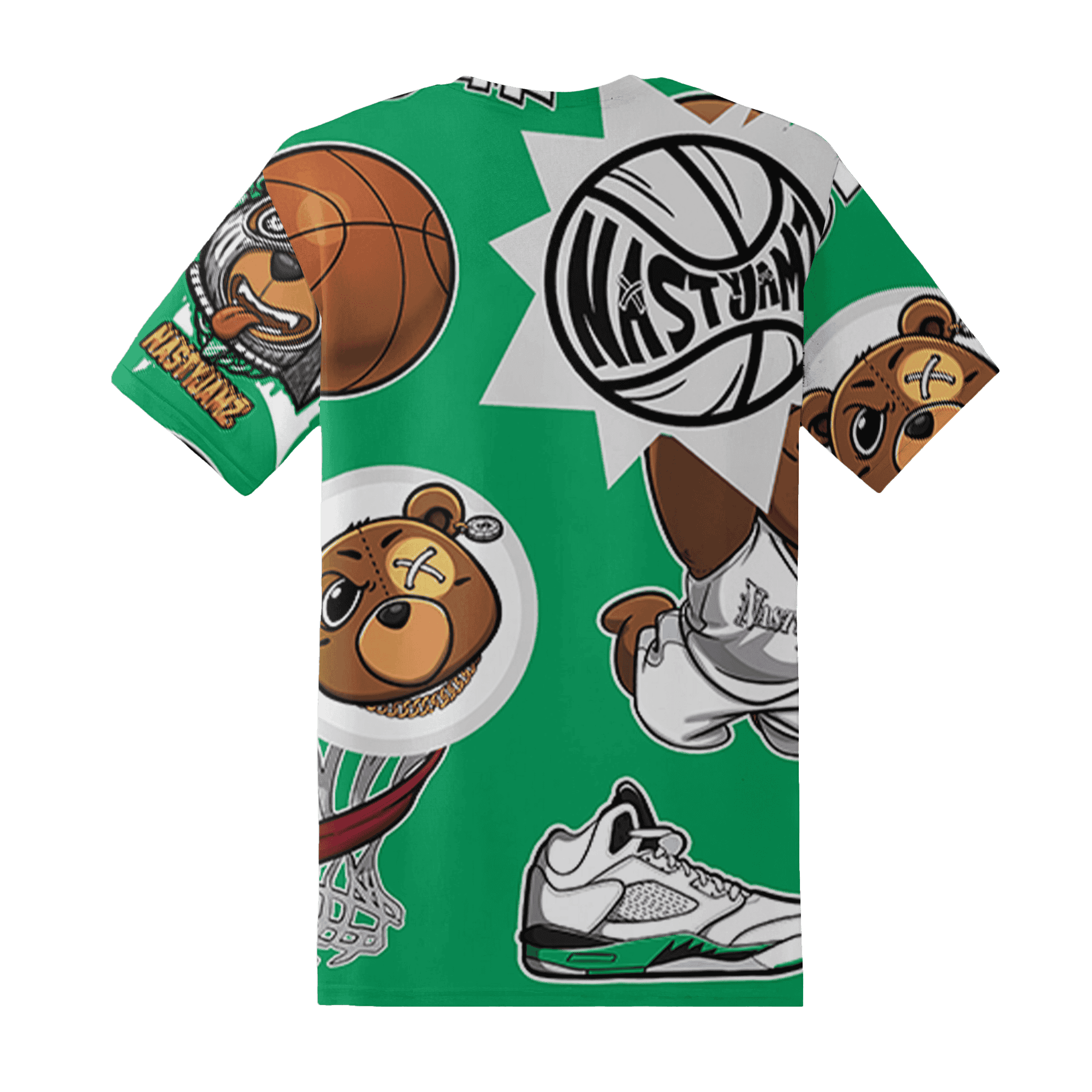 Lucky Green 5s T Shirt Match BER Icon Wallpapers 3D All-Over Print - NastyJamz