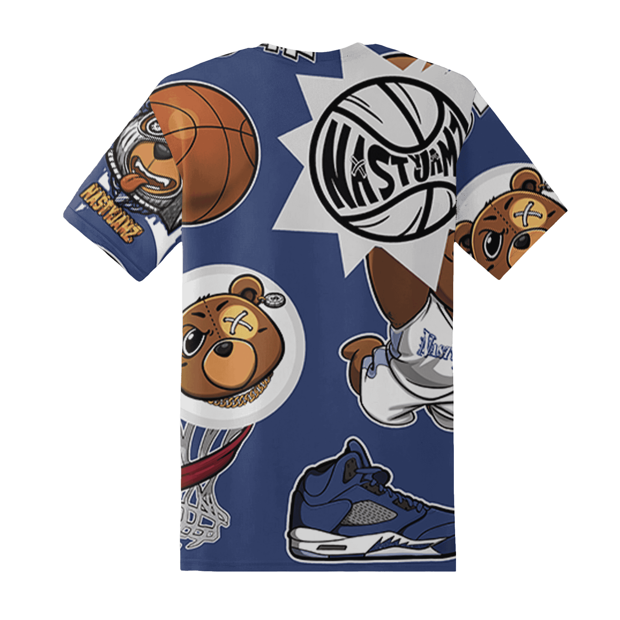 Midnight Navy 5s T Shirt Match BER Icon Wallpapers 3D All-Over Print - NastyJamz