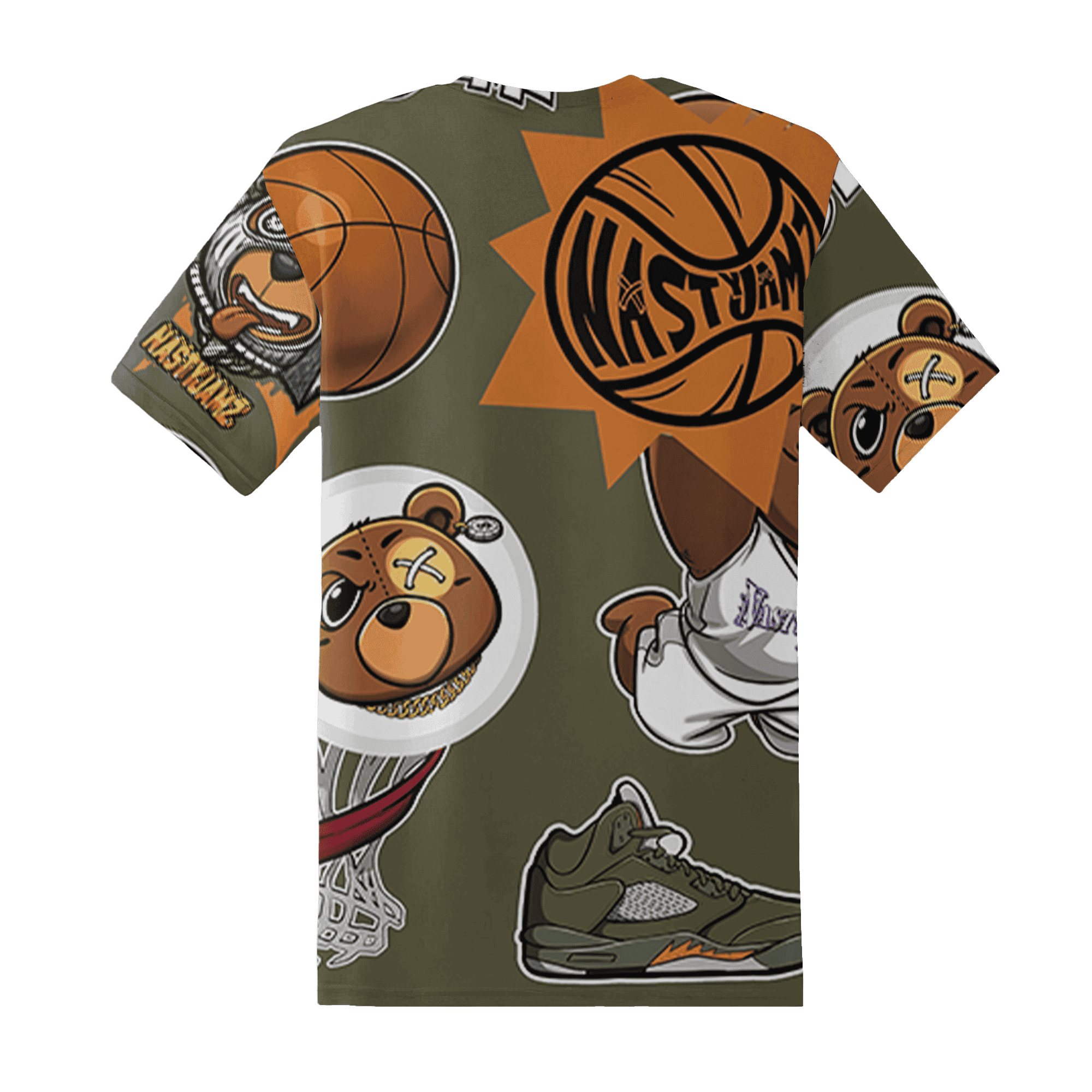Olive 5s T Shirt Match BER Icon Wallpapers 3D All-Over Print - NastyJamz