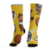 Yellow Ochre 6s Socks Match BER Icon Wallpapers 3D All-Over Print - NastyJamz