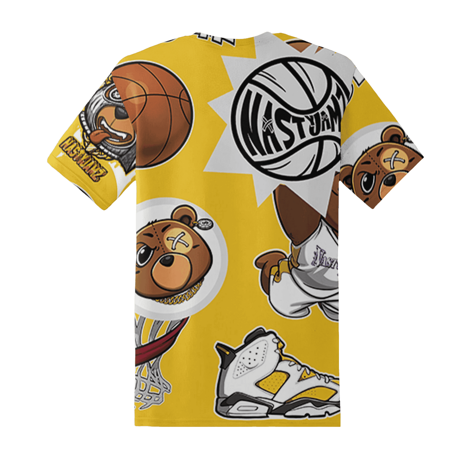 Yellow Ochre 6s T Shirt Match BER Icon Wallpapers 3D All-Over Print - NastyJamz